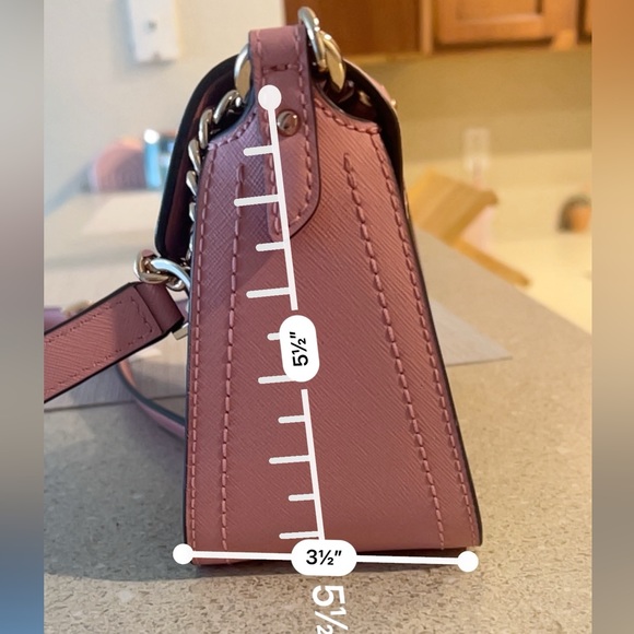 NWT Micheal Kors Pink & Brown Crossbody - Picture 6 of 11